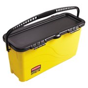 Rubbermaid Commercial HYGEN Top Down Charging Bucket, Yellow/Black 1791802